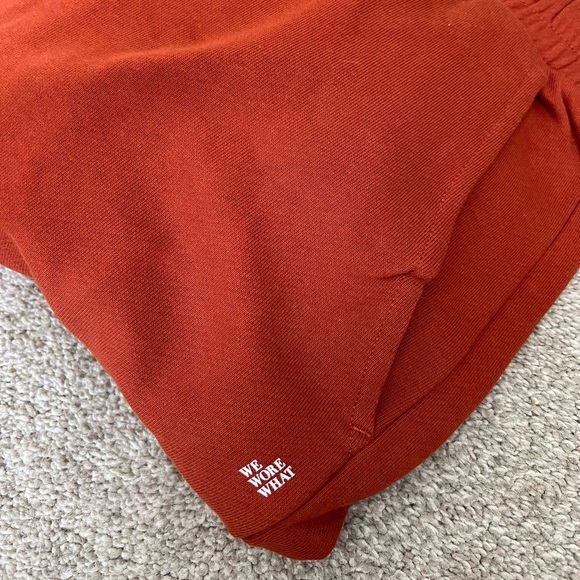 WE WORE WHAT oversized hoodie and sweatpants (M) in rust 🧡 - Picture 6 of 7